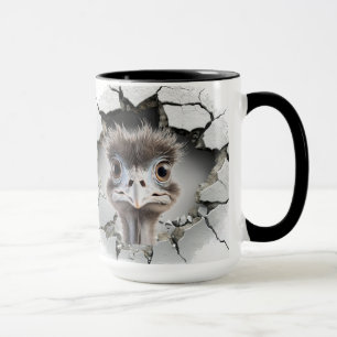 EMU inside a cracked wall Mug