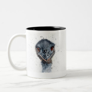 Emu on coffee mug