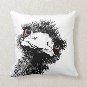 Emu – Pen and Ink Cushion