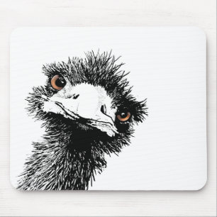 Emu – Pen and Ink Mouse Mat