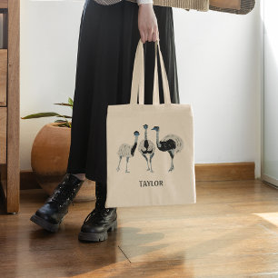 Emus Bird Lovers Personalised Tote Bag