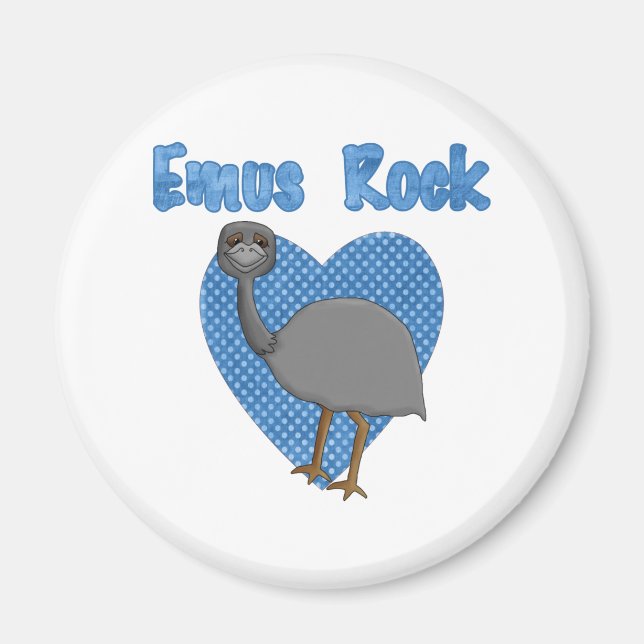 Emus Rock Magnet (Front)