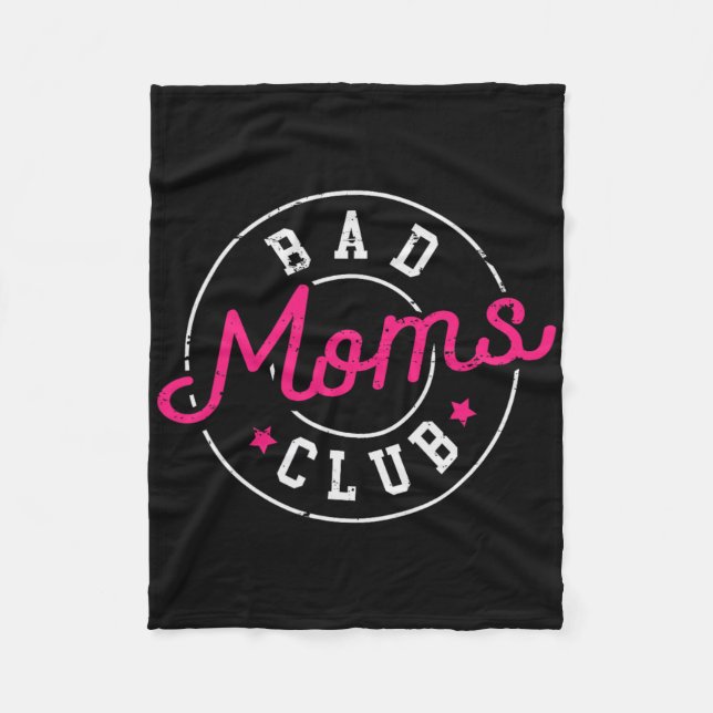 Emwered Strong Women Hustle Boss Mom Wife Bad Moms Fleece Blanket (Front)