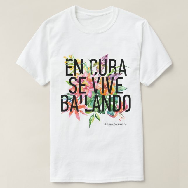 En CUBA Se Vive Bailando Men' T-shirt (Design Front)