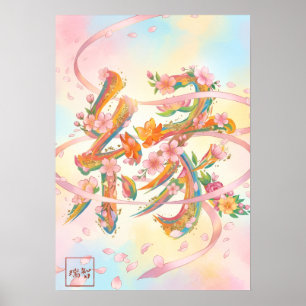 En: Elegant Calligraphy "Bond" (En) Art Poster
