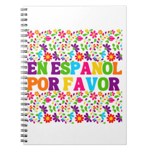 En Español Por Favour ,Spanish Teacher Gift Maestr Notebook