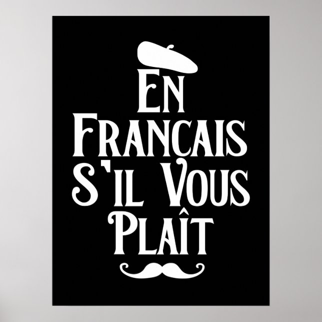 En Francais S'il Vous Plait - French Language Poster (Front)
