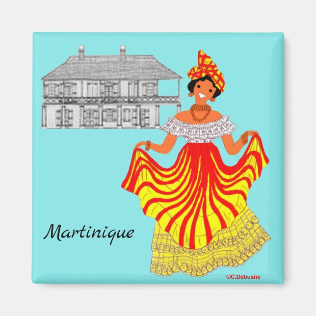 En Martinique Antilles françaises Magnet (Front)