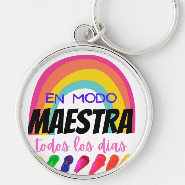 En modo maestra Todos los dias Key Ring (Front)