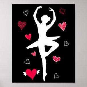 En Pointe Ballet Dancing Ballerina Girls Women Hea Poster