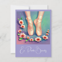 " EN POINTE BEAUTY " POSTCARD