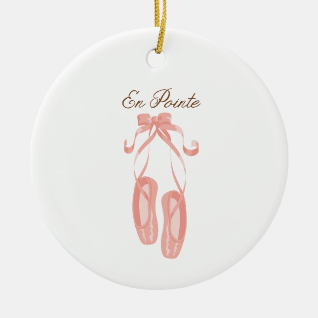 En Pointe Ceramic Tree Decoration (Front)