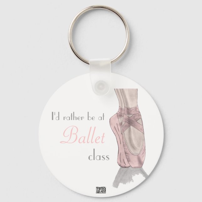 En pointe key ring (Front)