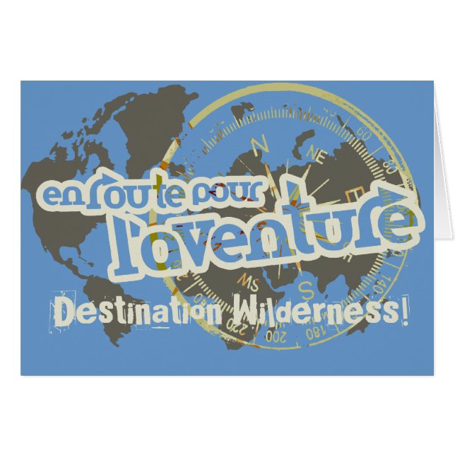 en route pour l'aventure farwell vacation card (Front Horizontal)
