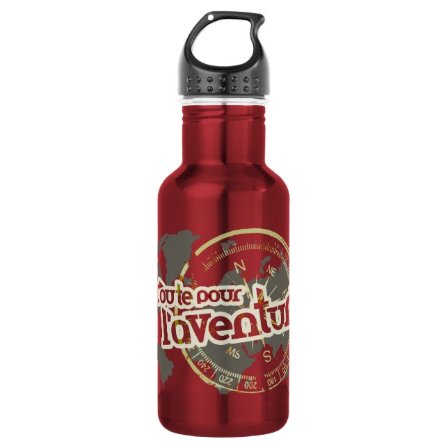 en route pour l'aventure traveller 532 ml water bottle (Front)