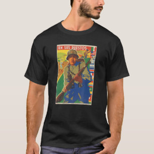 En Sus Puestos Ww2 Propaganda Poster T-Shirt