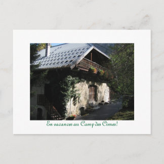 En vacances au Camp des Cimes! Postcard