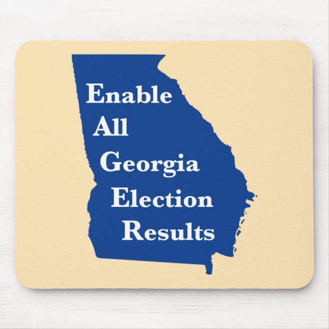 Enable All Georgia Election Results Mouse Pad (Front)