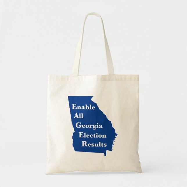 Enable All Georgia Election Results Tote Bag (Front)