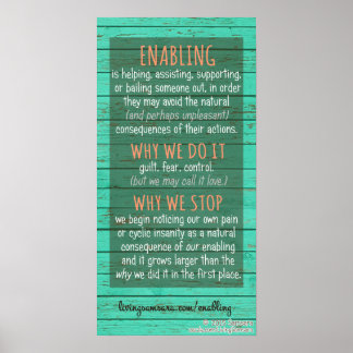 Enabling Definition, Why Do It, Why Stop Poster