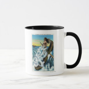 Enactment of the Legend of the White Canoe Mug