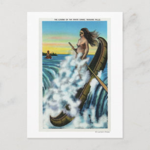 Enactment of the Legend of the White Canoe Postcard