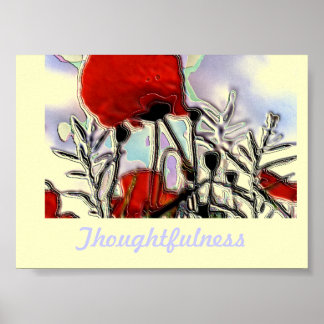 Enamel Poppies Poster