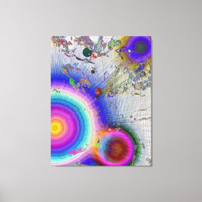 Enamel Sunburst Canvas Print (Front)