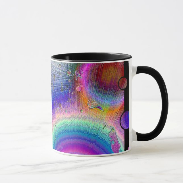 Enamel Sunburst Fun Frame Mug (Right)