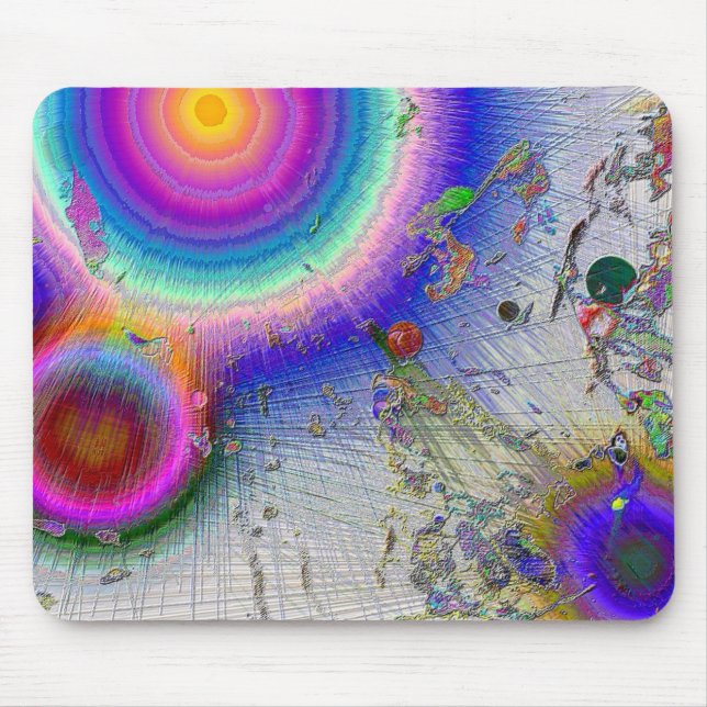 Enamel Sunburst Mouse Mat (Front)