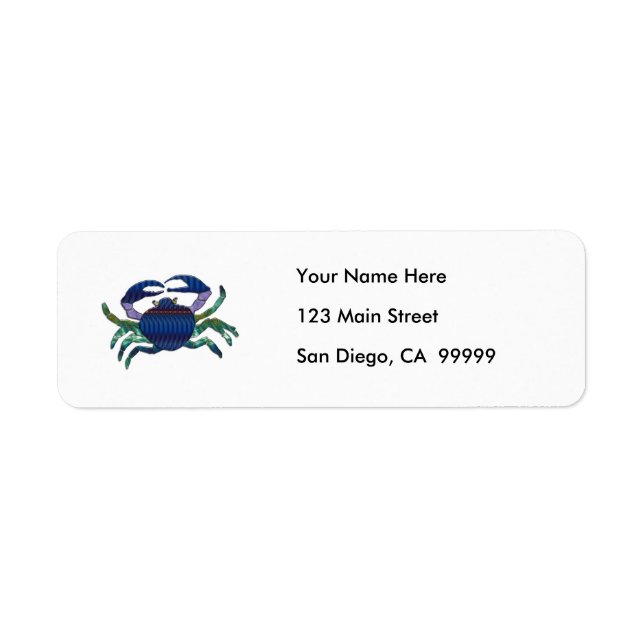 Enameled Blue Crab (Front)