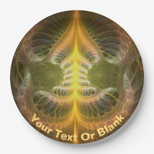 Enameled Brass Tray Paper Plate (Front)