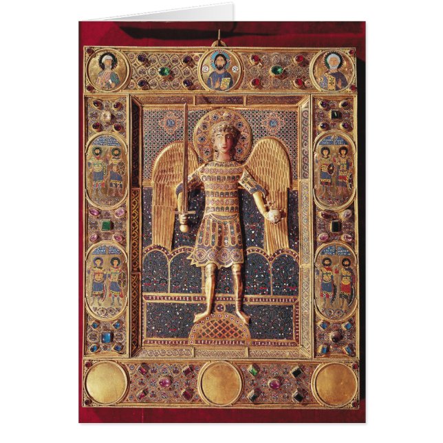 Enamelled plaque depicting the Archangel Michael (Front)