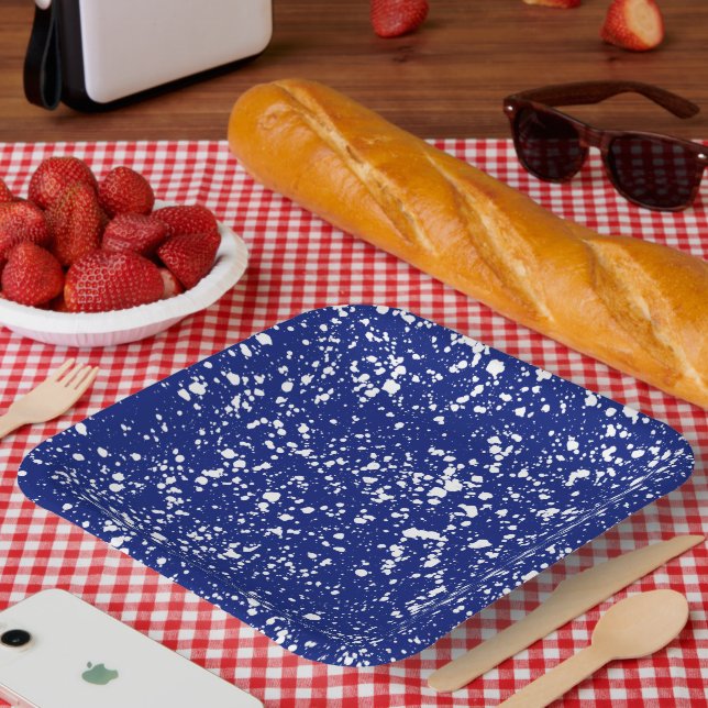 Enamelware splatter camping plate (Picnic)