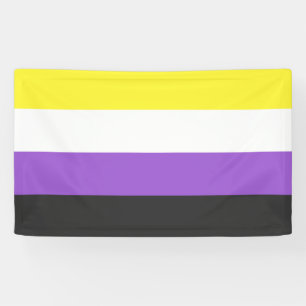 Enby (Non-binary Pride) Flag Banner