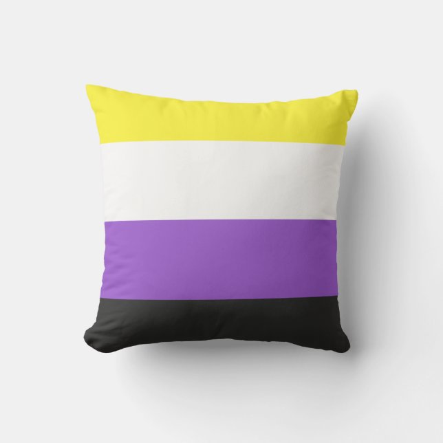 Enby (Non-binary Pride) Flag Cushion (Front)