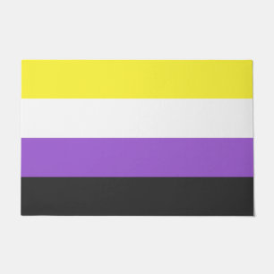 Enby (Non-binary Pride) Flag Doormat