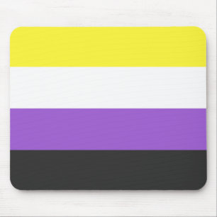 Enby (Non-binary Pride) Flag Mouse Mat