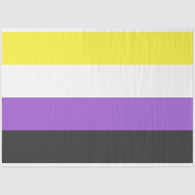 Enby (Non-binary Pride) Flag Tissue Paper (Front)