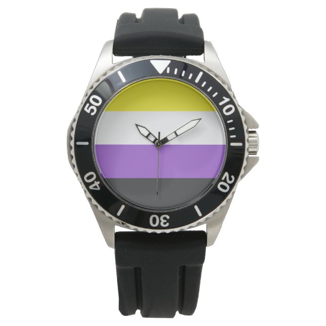 Enby (Non-binary Pride) Flag Watch (Front)