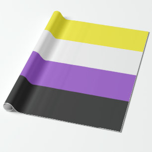 Enby (Non-binary Pride) Flag Wrapping Paper