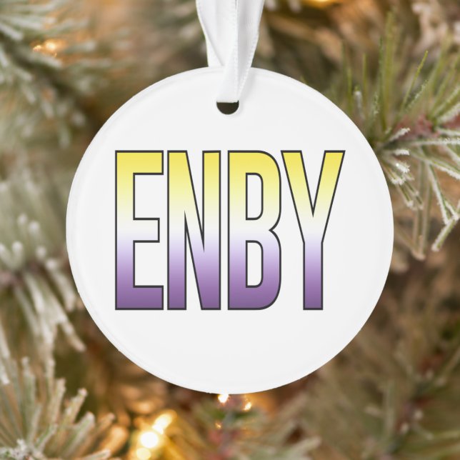 ENBY - Nonbinary Ornament (Tree)