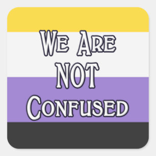 Enby We Are... Square Sticker