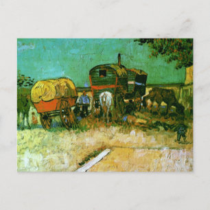 Encampment of Gypsies Van Gogh Fine Art Postcard