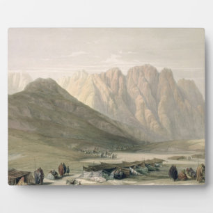 Encampment of the Aulad-Said, Mount Sinai, Februar Plaque