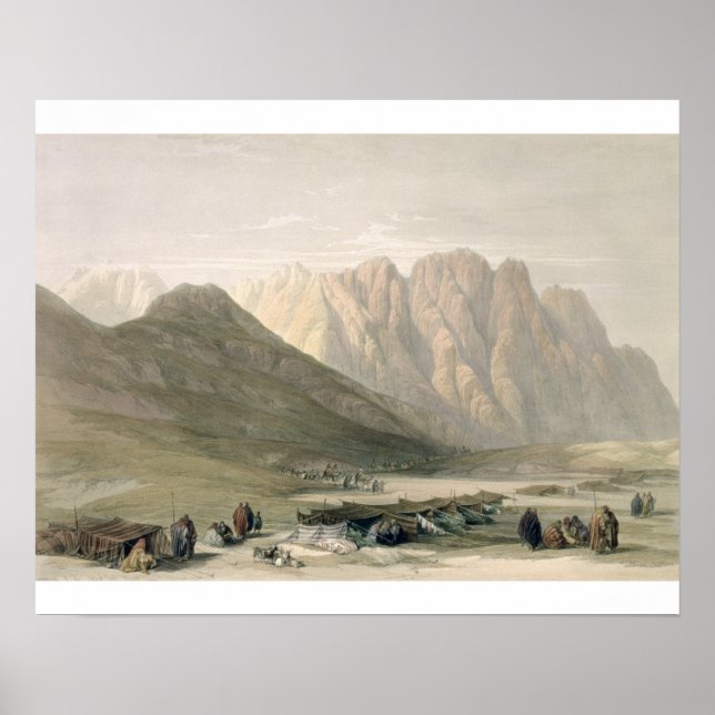 Encampment of the Aulad-Said, Mount Sinai, Februar Poster (Front)