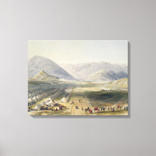 Encampment of the Kandahar Army under General Nott Canvas Print