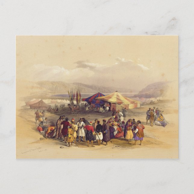 Encampment of the Pilgrims at Jericho' Volume II Postcard (Front)