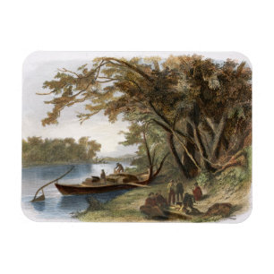 Encampment of the Travellers on the Missouri, plat Magnet