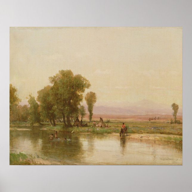 Encampment on the Platte River Poster (Front)